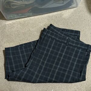 Walter Hagen Dark Plaid Flat Front Shorts